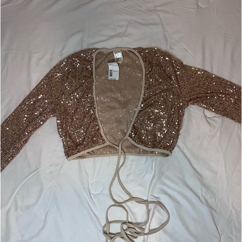 Rose Gold Sequence Top!